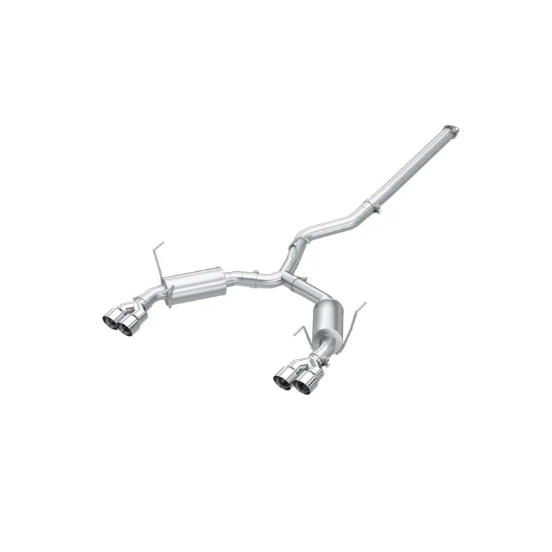 MBRP 2022+ Subaru WRX 3in Cat-Back Dual Split Rear Quad Tips Street Profile Exhaust (MBRPS4807304)