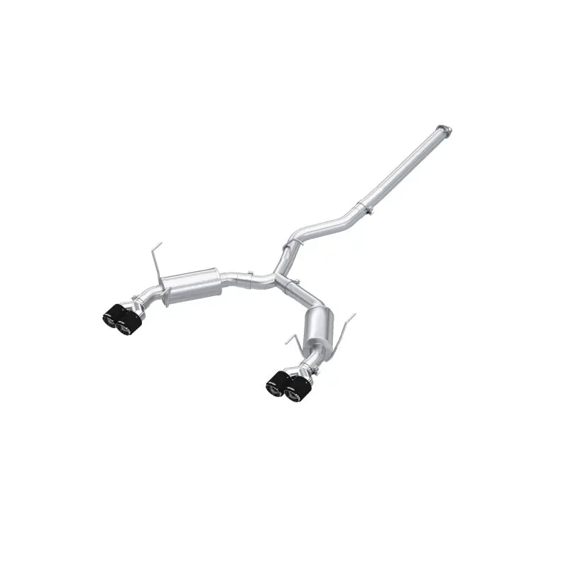 MBRP 2022+ Subaru WRX 3in Cat-Back Dual Split Rear Quad Carbon Fiber Tips Street Profile Exhaust (MBRPS48073CF)
