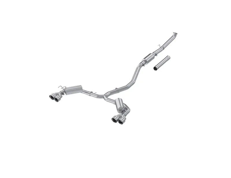 MBRP 22-24 Honda Civic/Sport Touring 1.5L 3in Cat-Back 2.5in Dual Split Rear w/ Quad Tips - AL (MBRPS4906AL)