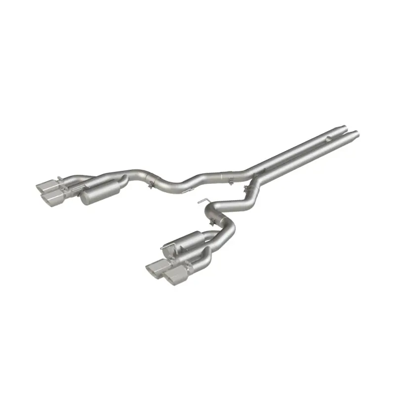 MBRP 18-19 Ford Mustang GT 5.0 3in Cat Back Quad Tip Race Version - T304 (MBRPS7207304)