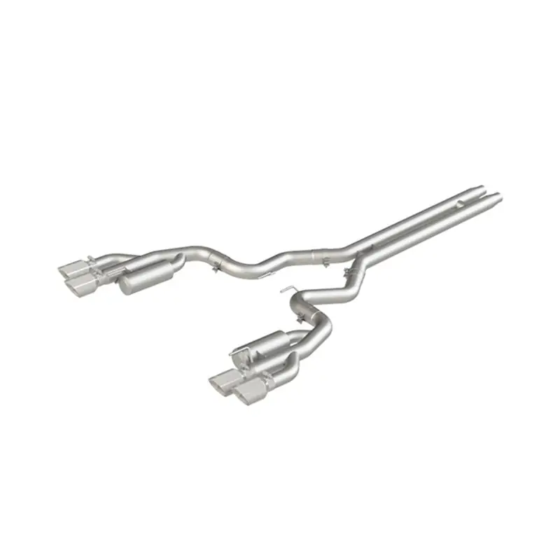 MBRP 18-19 Ford Mustang GT 5.0 3in Cat Back Quad Tip Race Version - AL (MBRPS7207AL)
