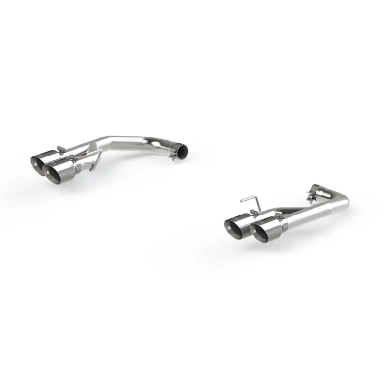 MBRP 18-20 Ford Mustang GT 2.5in T304 Non Active Dual Axle Back Exhaust System - 4in Dual Wall Tips (MBRPS7211304)
