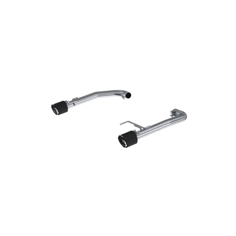 MBRP 15-23 Ford Mustang 2.3L EcoBoost T304 2.5in Axle Back w/ Dual CF SS Tips - T304 (Race Version) (MBRPS72473CF)