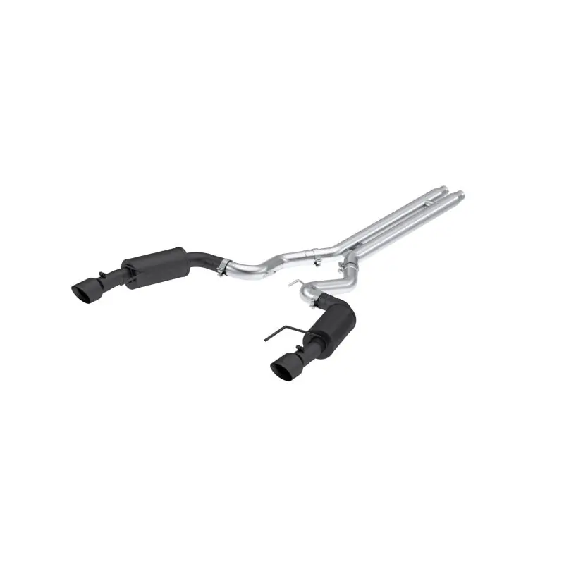MBRP 2024 Ford Mustang GT S650, 5.0L 3in Cat-Back Dual Split Rear, Black-Coated (street) (MBRPS7251BLK)