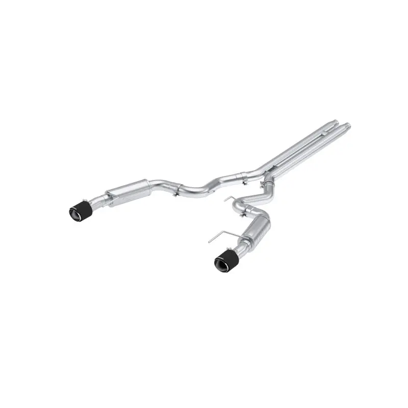 MBRP 2024 Ford Mustang GT S650, 5.0L Cat-Back Dual Split Rear with Carbon Fiber Tips, Race Version (MBRPS72533CF)