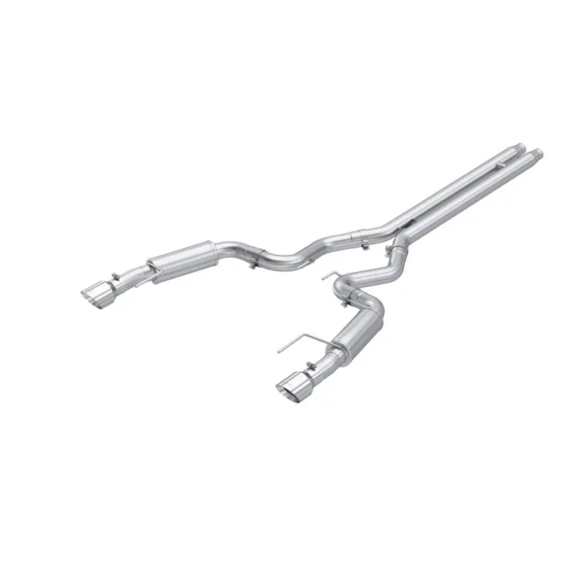 MBRP 2024 Ford Mustang GT S650, 5.0L 3in Dual Split Rear Aluminized Steel (MBRPS7253AL)