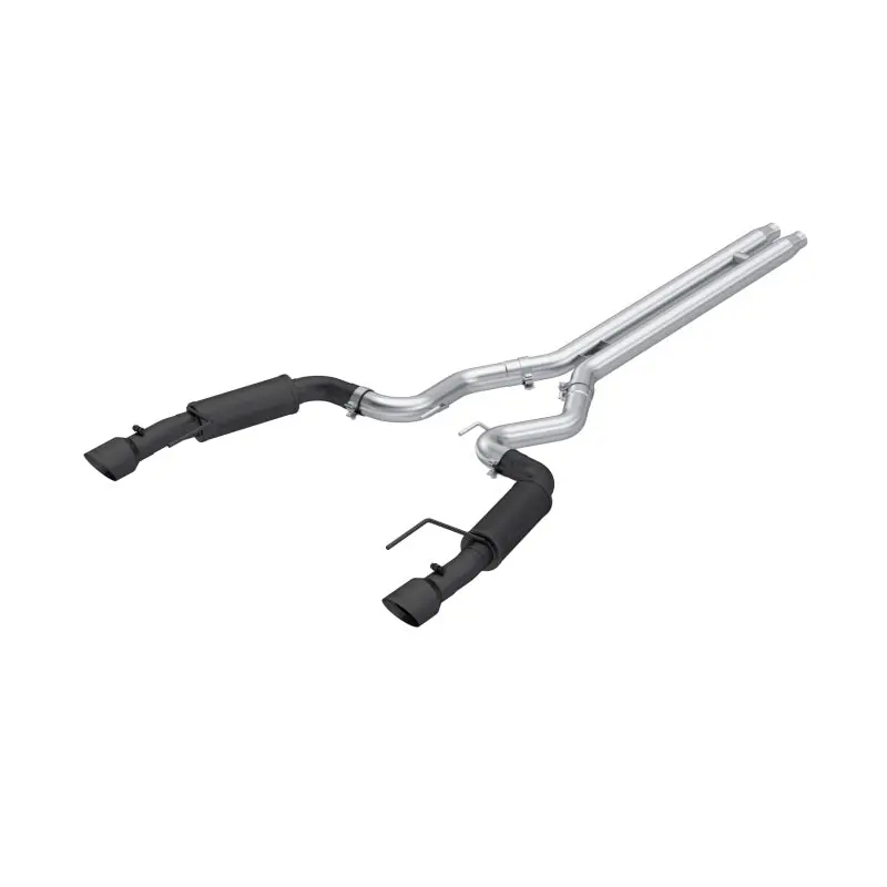 MBRP 2024Ford Mustang GT S650, 5.0 3in Cat-Back Dual Split Black-Coated Aluminized Steel (MBRPS7253BLK)