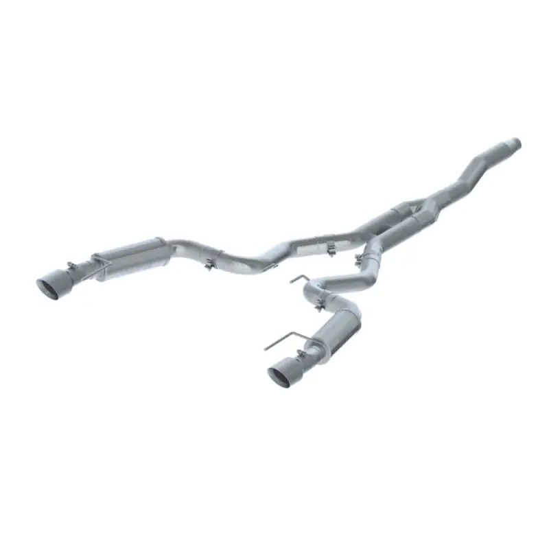 MBRP 15-18 Ford Mustang EcoBoost 2.3L T409 3in Cat Back Dual Split Rear Exit (Race Version) (MBRPS7275409)