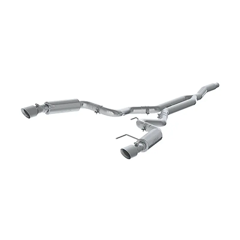 MBRP 15-19 Ford Mustang EcoBoost 2.3L Alum 3in Cat Back Dual Split Rear Exit (Race Version) (MBRPS7275AL)