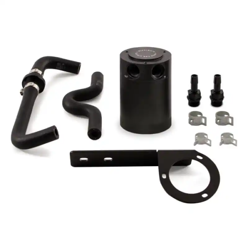 Mishimoto 2017+ Honda Civic Type R Baffled Oil Catch Can Kit - Black (MISMMBCC-CTR-17PBEBK2)