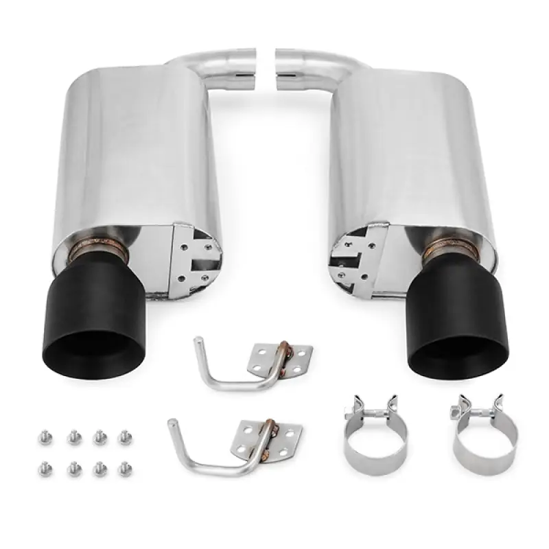 Mishimoto 2015+ Ford Mustang GT Street Axleback Exhaust w/ BlackTips (MISMMEXH-MUS8-15ASBK)