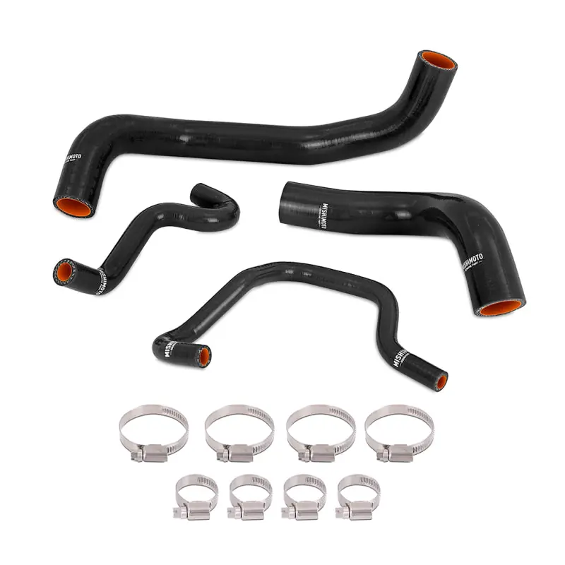 Mishimot 16+ Infiniti Q50/Q60 3.0T Silicone Coolant Hose Kit - Black (MISMMHOSE-Q50-16BK)