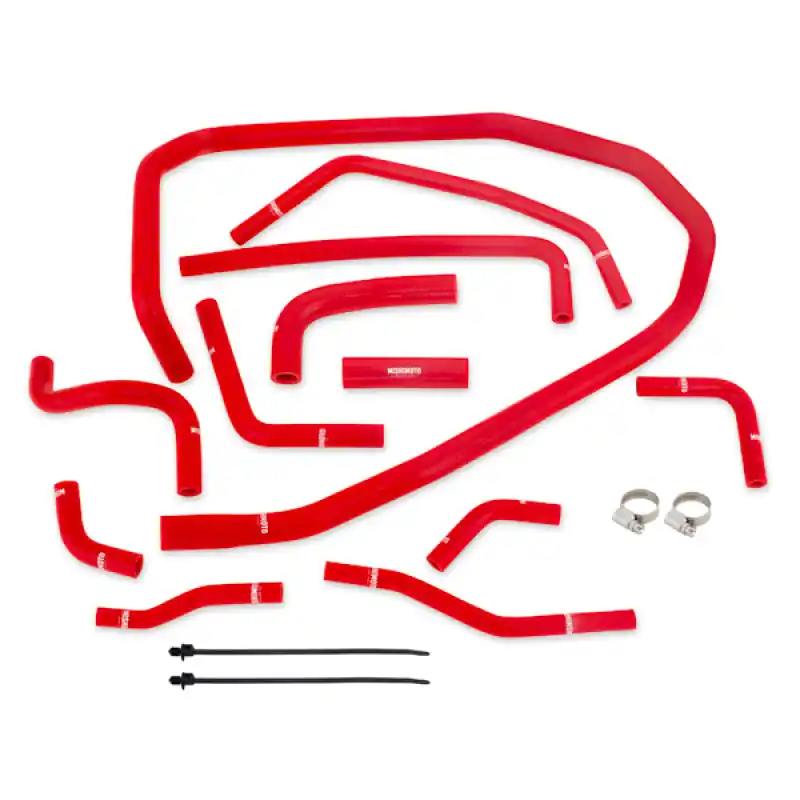 Mishimoto 2015 Subaru WRX Red Silicone Radiator Coolant Ancillary Hoses Kit (MISMMHOSE-WRX-15ANCRD)