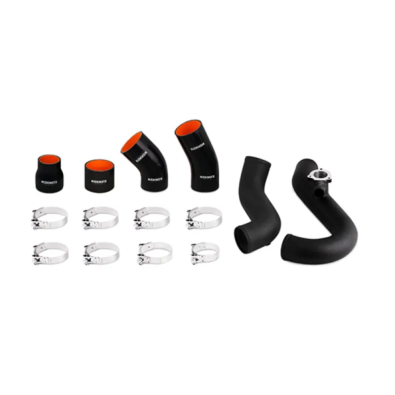 Mishimoto 2015 Ford Mustang EcoBoost 2.3L Intercooler Wrinkle Black Pipe and Boot Kit (MISMMICP-MUS4-15WBK)