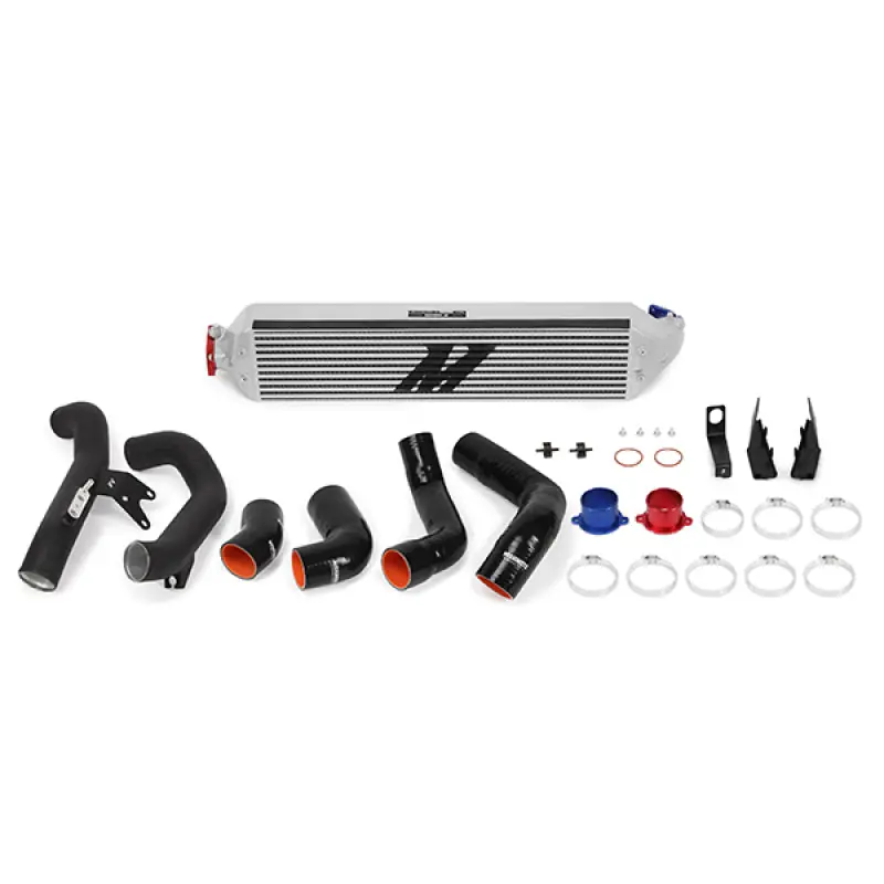 Mishimoto 2016+ Honda Civic 1.5T / 2017+ Honda Civic Si Silver Intercooler Kit w/Black Pipes (MISMMINT-CIV-16KSLWBK)