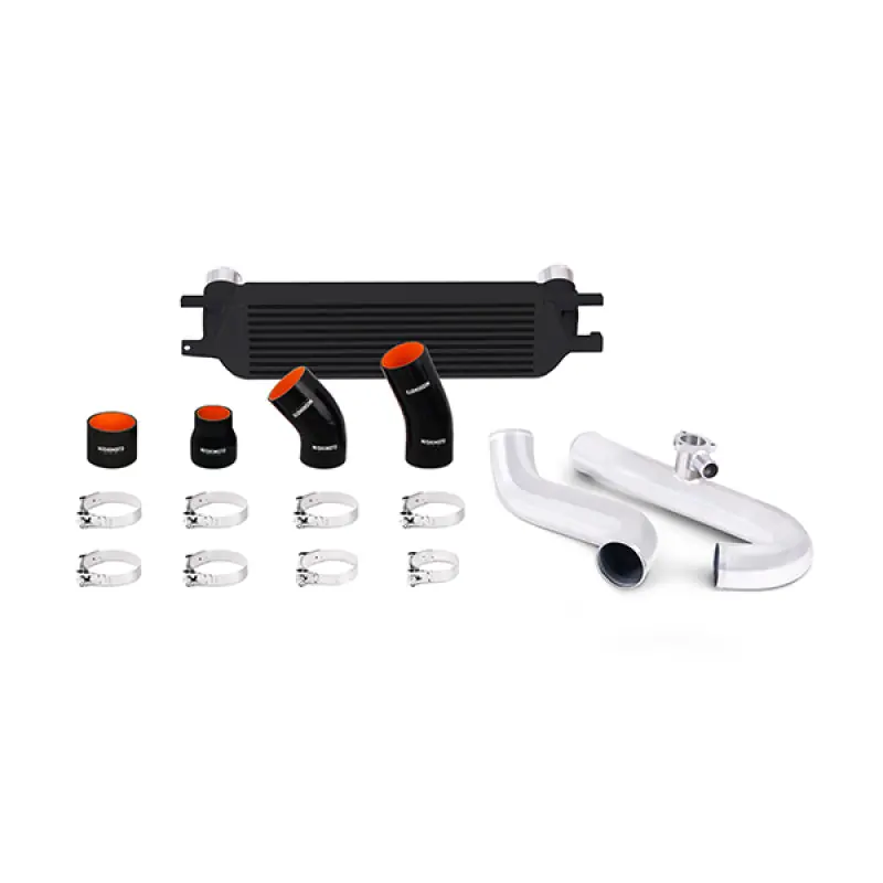 Mishimoto 2015 Ford Mustang EcoBoost Performance Intercooler Kit - Black Core Polished Pipes (MISMMINT-MUS4-15KPBK)