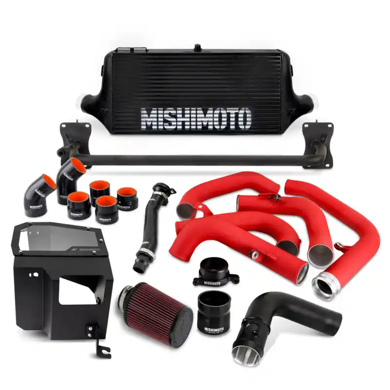 Mishimoto 2022+ WRX Intercooler Kit W/ Intake BK Core WRD Pipes (MISMMINT-WRX-22AIBKRD)