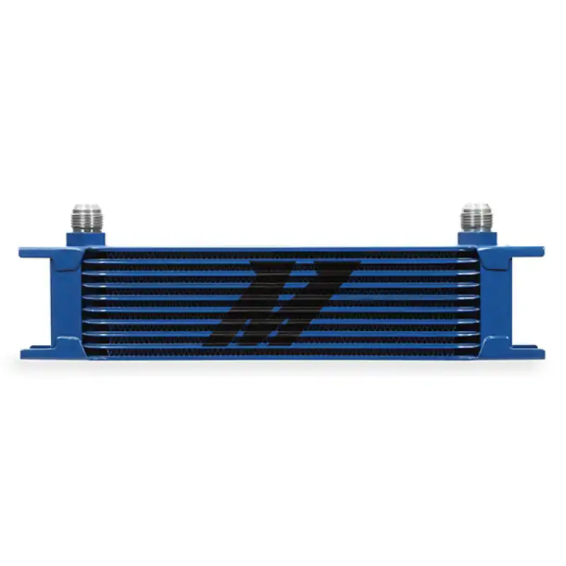 Mishimoto Universal 10 Row Oil Cooler - Blue (MISMMOC-10BL)