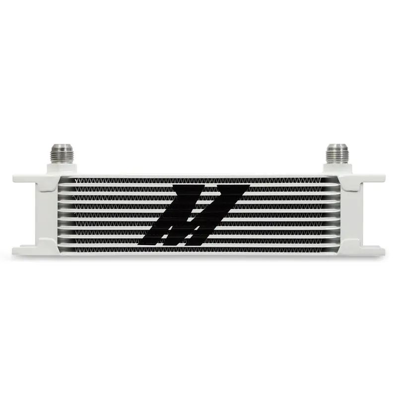 Mishimoto Universal 10 Row Oil Cooler - White (MISMMOC-10WT)