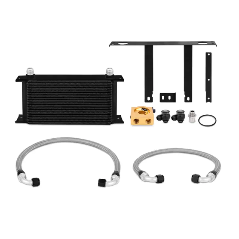 Mishimoto 10-12 Hyundai Genesis Coupe 2.0T Thermostatic Oil Cooler Kit - Black (MISMMOC-GEN4-10TBK)