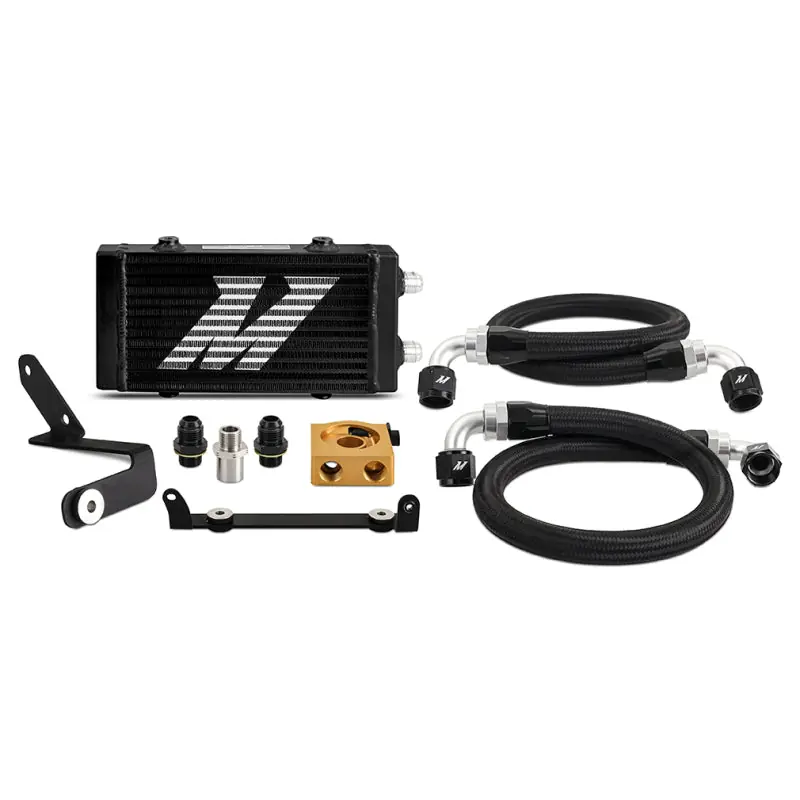 Mishimoto 2023+ Toyota GR Corolla Oil Cooler Kit - Thermostatic - Black (MISMMOC-GRC-23TBK)