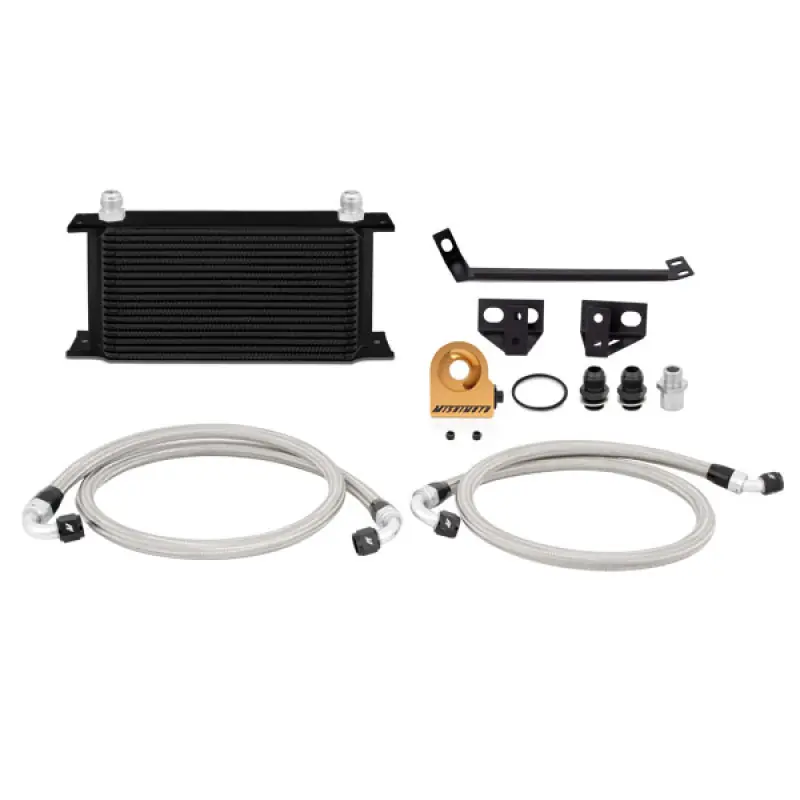 Mishimoto 15 Ford Mustang EcoBoost Thermostatic Oil Cooler Kit - Black (MISMMOC-MUS4-15TBK)