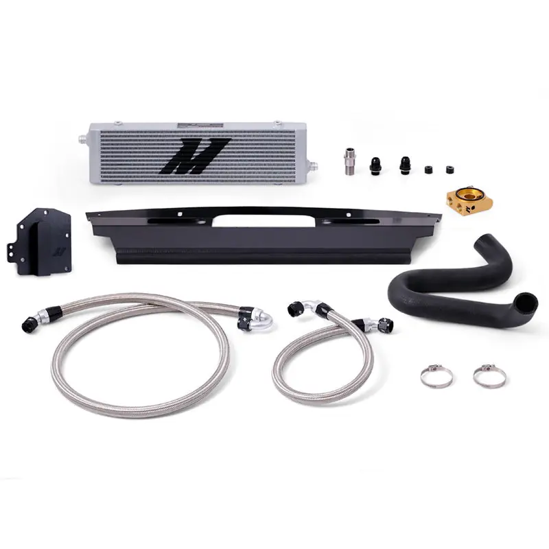 Mishimoto 15-17 Ford Mustang GT Right-Hand Drive Thermostatic Oil Cooler Kit - Silver (MISMMOC-MUS8-15TRHD)