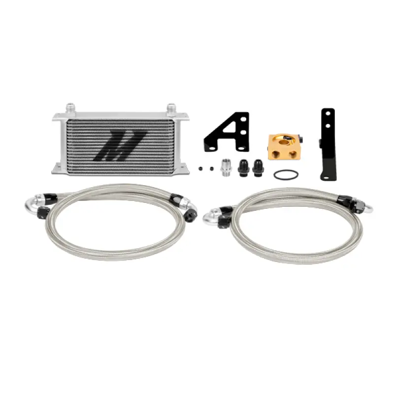 Mishimoto 15 Subaru STI Thermostatic Oil Cooler Kit - Silver (MISMMOC-STI-15T)