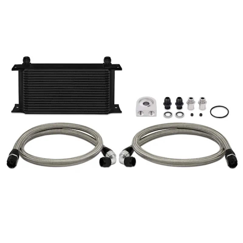 Mishimoto Universal 19 Row Oil Cooler Kit - Black (MISMMOC-ULBK)