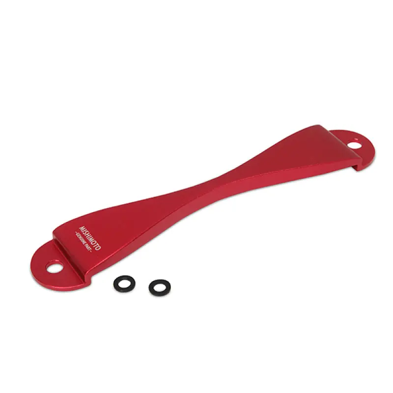 Mishimoto Subaru CNC Battery Tie-Down - Red (MISMMTD-SUB-RD)
