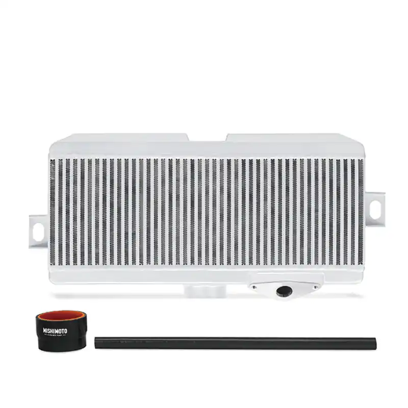 Mishimoto Subaru 08-15 WRX STi Top-Mount Intercooler Kit - Powder Coated Silver & Black Hoses (MISMMTMIC-STI-08SLBK)