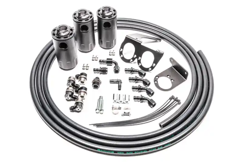 Radium Engineering Triple Catch Can Kit Nissan R35 GT-R Fluid Lock (RAD20-0566-FL)