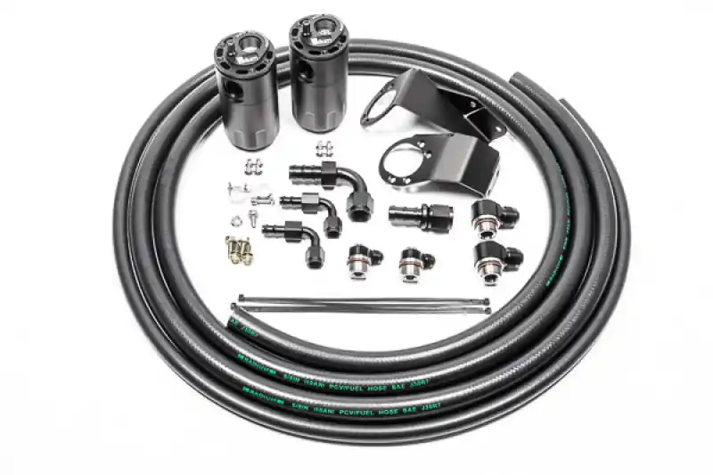 Radium Engineering 89-94 Nissan S13 Dual Catch Can Kit - Fluid Lock (RAD20-0727-FL)