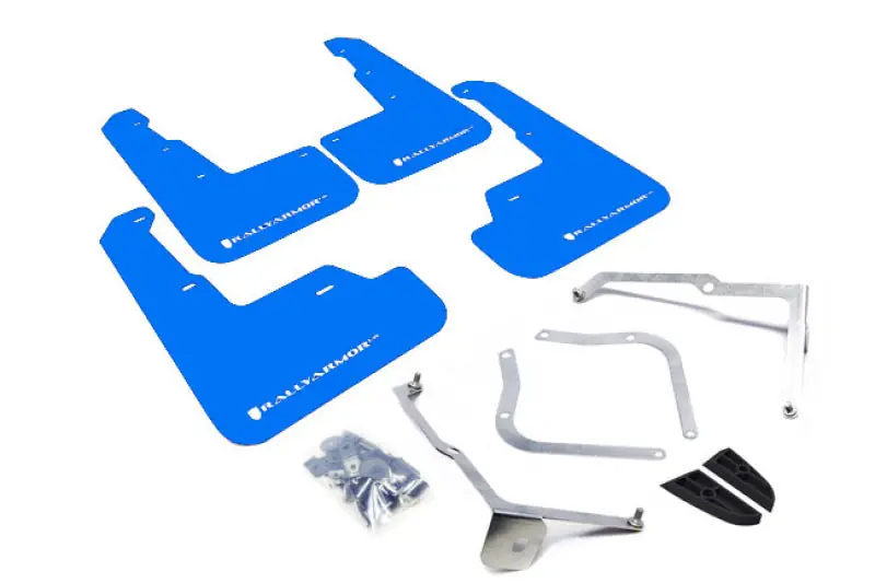 Rally Armor 15-21 Subaru WRX/STI Blue UR Mud Flap w/White Logo (RALMF32-UR-BL/WH)