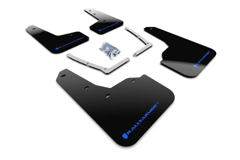 Rally Armor 16-21 Honda Civic Si Black UR Mud Flap w/Blue Logo (RALMF50-UR-BLK/BL)