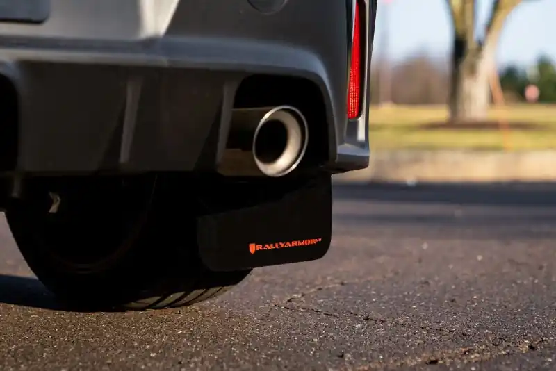 Rally Armor 23-25 Toyota GR Corolla Black UR Mud Flap w/Dark Grey Logo (RALMF89-UR-BLK-DGRY)
