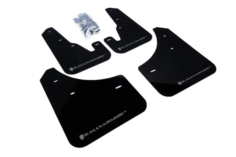 Rally Armor 04-09 Mazda3/Speed3 Black UR Mud Flap w/ Silver Logo (RALMF9-UR-BLK/SIL)