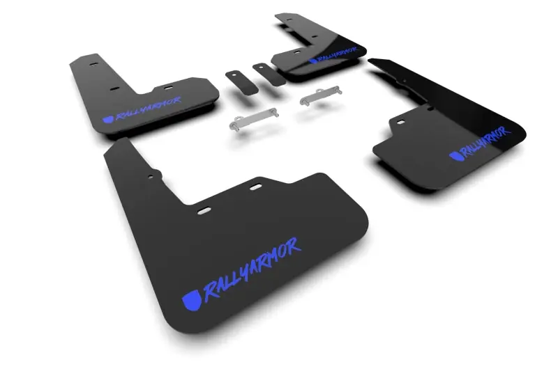 Rally Armor 22-25 Subaru WRX Black UR Mud Flap Altered Font Blue Logo (RALMF92-UR-BLK/BL-X)