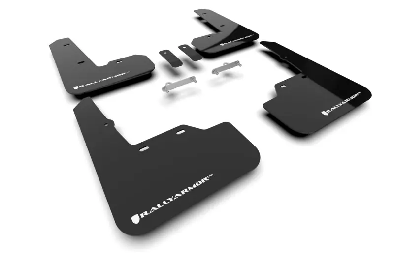 Rally Armor 22-25 Subaru WRX Black UR Mud Flap w/White Logo (RALMF92-UR-BLK/WH)
