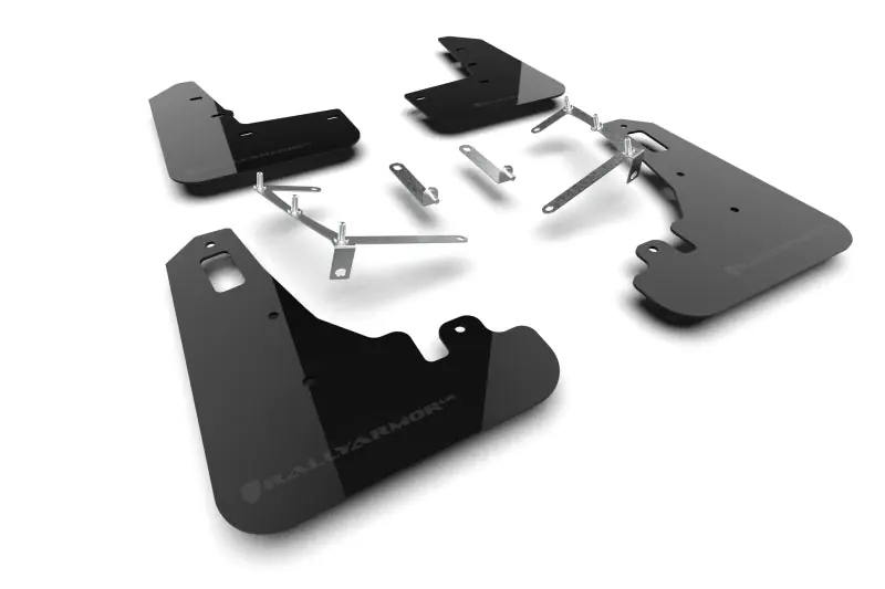 Rally Armor 22-25 Subaru BRZ / Toyota GR86 Black UR Mud Flap w/Dark Grey Logo (RALMF99-UR-BLK-DGRY)