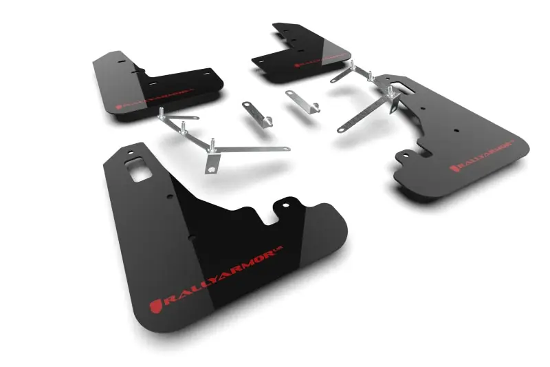 Rally Armor 22-25 Subaru BRZ / Toyota GR86 Black UR Mud Flap w/Red Logo (RALMF99-UR-BLK-RD)
