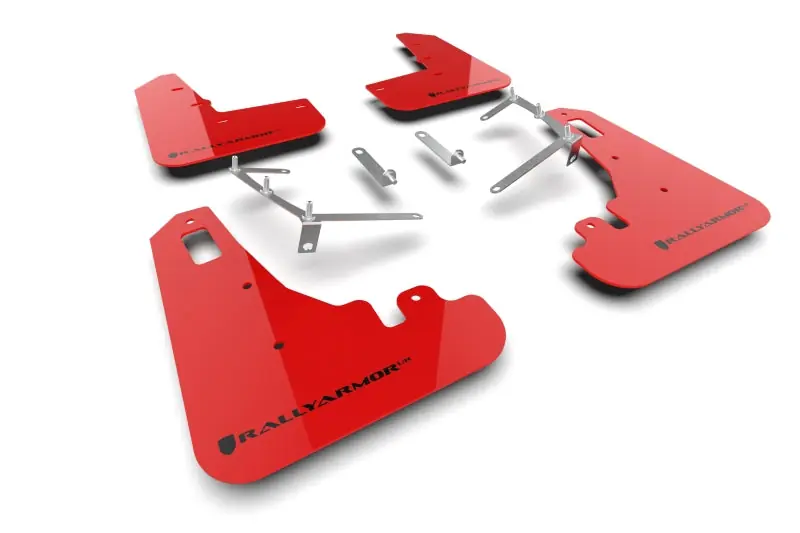 Rally Armor 22-25 Subaru BRZ / Toyota GR86 Red UR Mud Flap w/Black Logo (RALMF99-UR-RD-BLK)