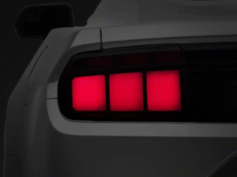 Raxiom 15-23 Ford Mustang Profile LED Tail Lights Gloss Blk Housing- Red Lens (RAX402182)