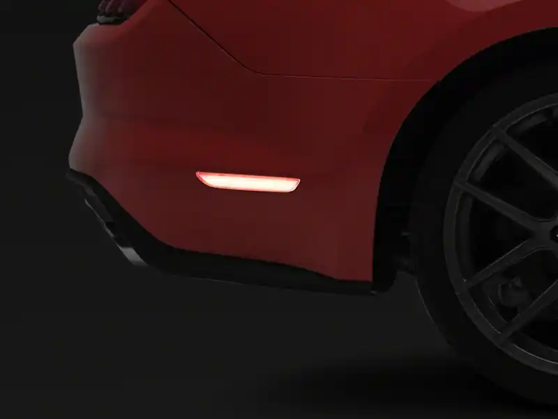 Raxiom 15-23 Ford Mustang Axial Series LED Side Marker Lights Rear- Clear (RAX404230)