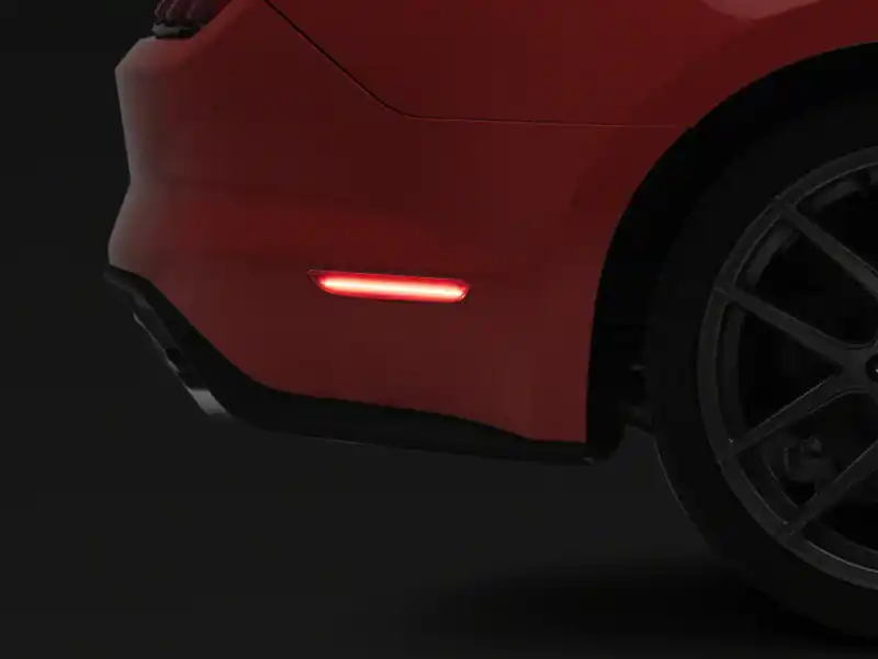 Raxiom 15-23 Ford Mustang Axial Series LED Side Marker Lights Rear- Red (RAX404232)