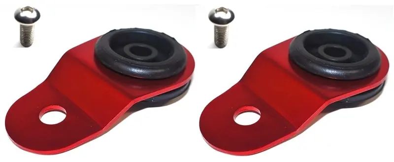 Torque Solution Radiator Mount Combo with Inserts (RED) : Mitsubishi Evolution 7/8/9 (TQSTS-EV-008IC)