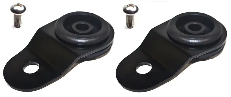 Torque Solution Radiator Mount Combo with Inserts (Black) : Mitsubishi Evolution 7/8/9 (TQSTS-EV-009IC)
