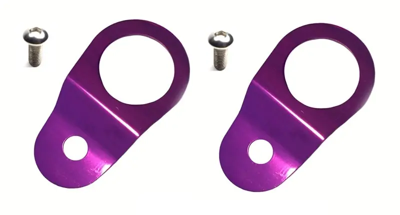 Torque Solution Radiator Mount Combo (Purple) : Mitsubishi Evolution 7/8/9 (TQSTS-EV-013C)