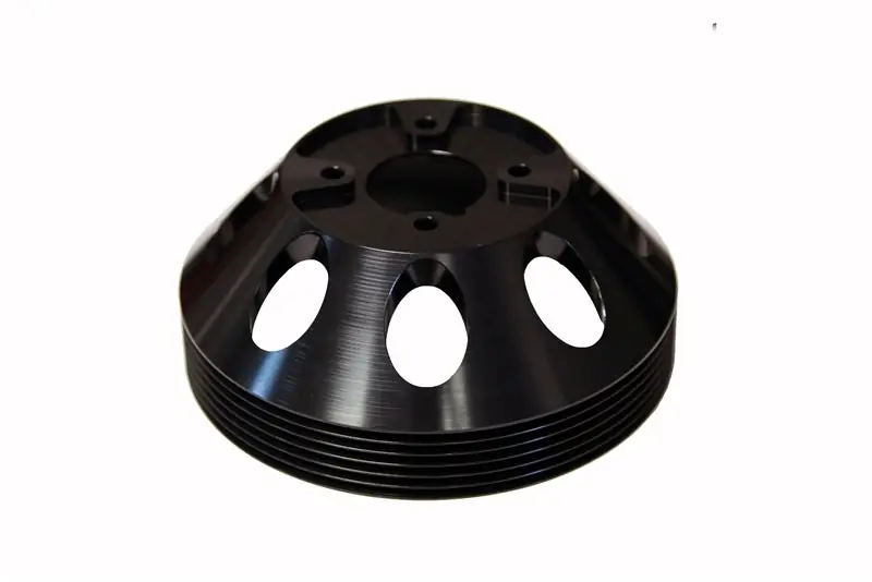 Torque Solution Lightweight Water Pump Pulley (Black): Hyundai Genesis Coupe 3.8 2010+ (TQSTS-GEN-003B)