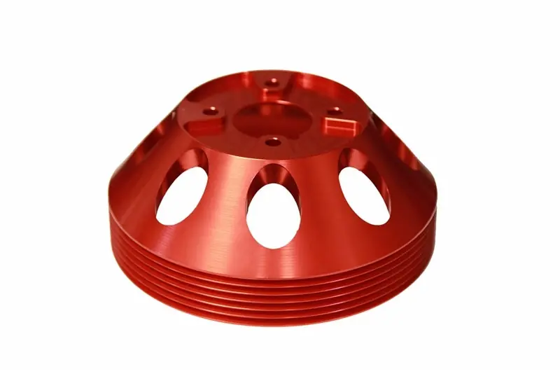 Torque Solution Lightweight Water Pump Pulley (Red): Hyundai Genesis Coupe 3.8 2010+ (TQSTS-GEN-003R)